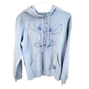 Disney Stitch Blue Ohana Hoodie Sweatshirt - Large (11/13)